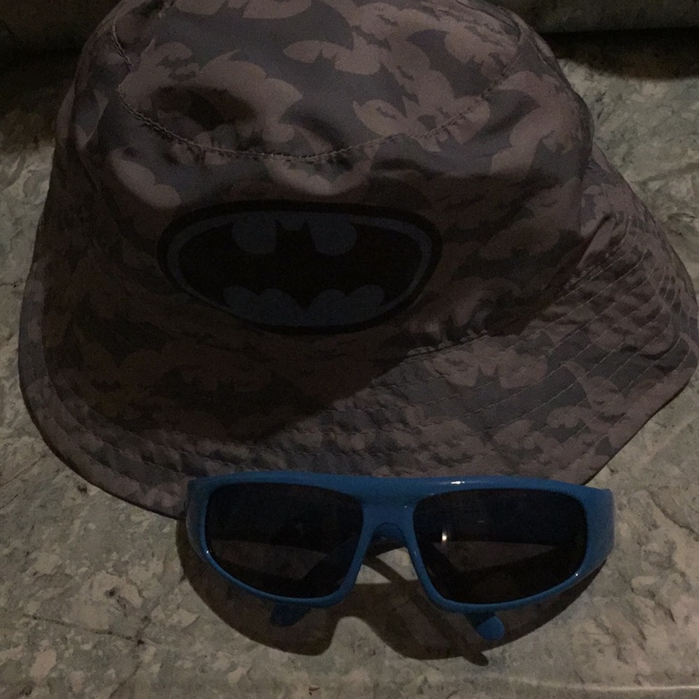 Batman Summer Hat InfantToddler Boys & Glasses